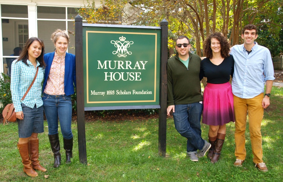 Tina Ho '08, Olivia Walch '11, Jake Reeder '09, Alena Stern '12 and Bert Cortina '11